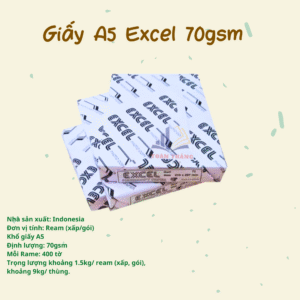 Giấy A5 Excel 70gsm