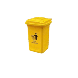 Thùng Rác Công Nghiệp 30 Lít Màu Vàng