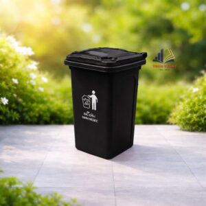 Thùng Rác Công Nghiệp 60 Lít Màu Đen